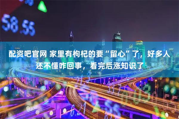 配资吧官网 家里有枸杞的要“留心”了，好多人还不懂咋回事，看完后涨知识了